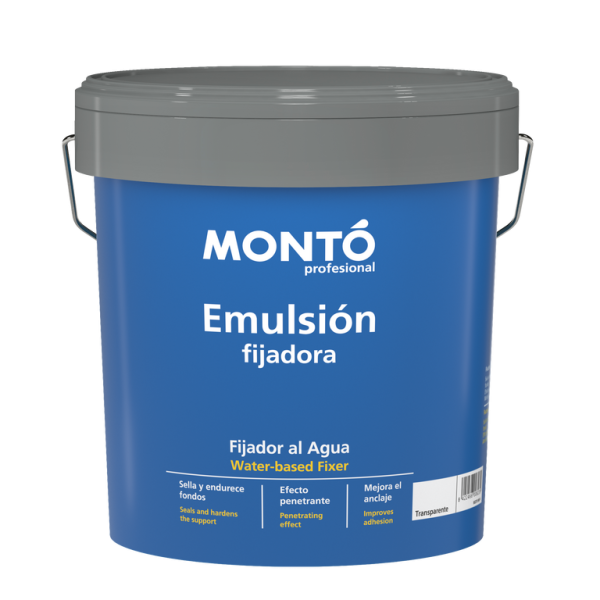 Emulsión Fijadora Blca MONTO | Fondo de Adherencia para Soportes Nuevos y Reparados