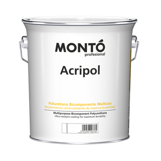 Esmalte Bicomponente Acripol Kit Bicomponente MONTO | Brillo, Mate, Metalizado y Satinado, para Metal, Madera y PVC en Interior y Exterior