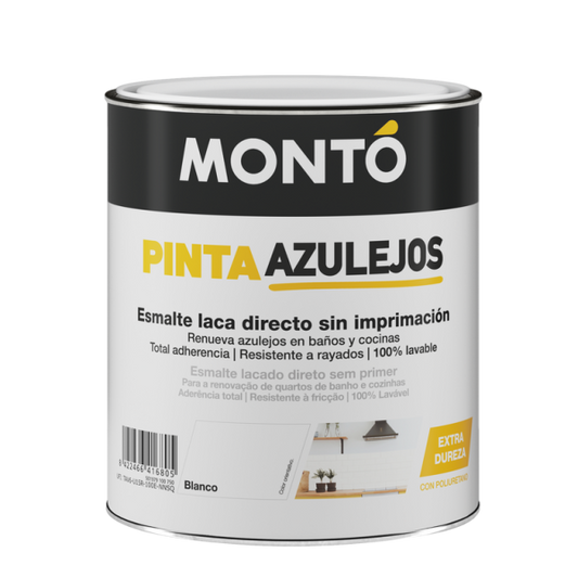 Esmalte para Azulejos HTM Blanco MONTO | Resistente al Agua Clorada y a la Exposición Solar