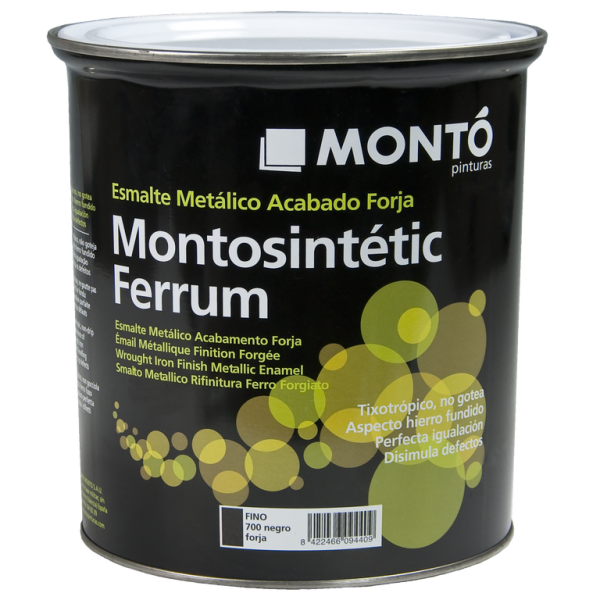 Esmalte para Metal Ferrorite Liso MONTO | Brillo y Satinado, Antioxidante para Hierro y Carpintería Metálica · 13 Colores
