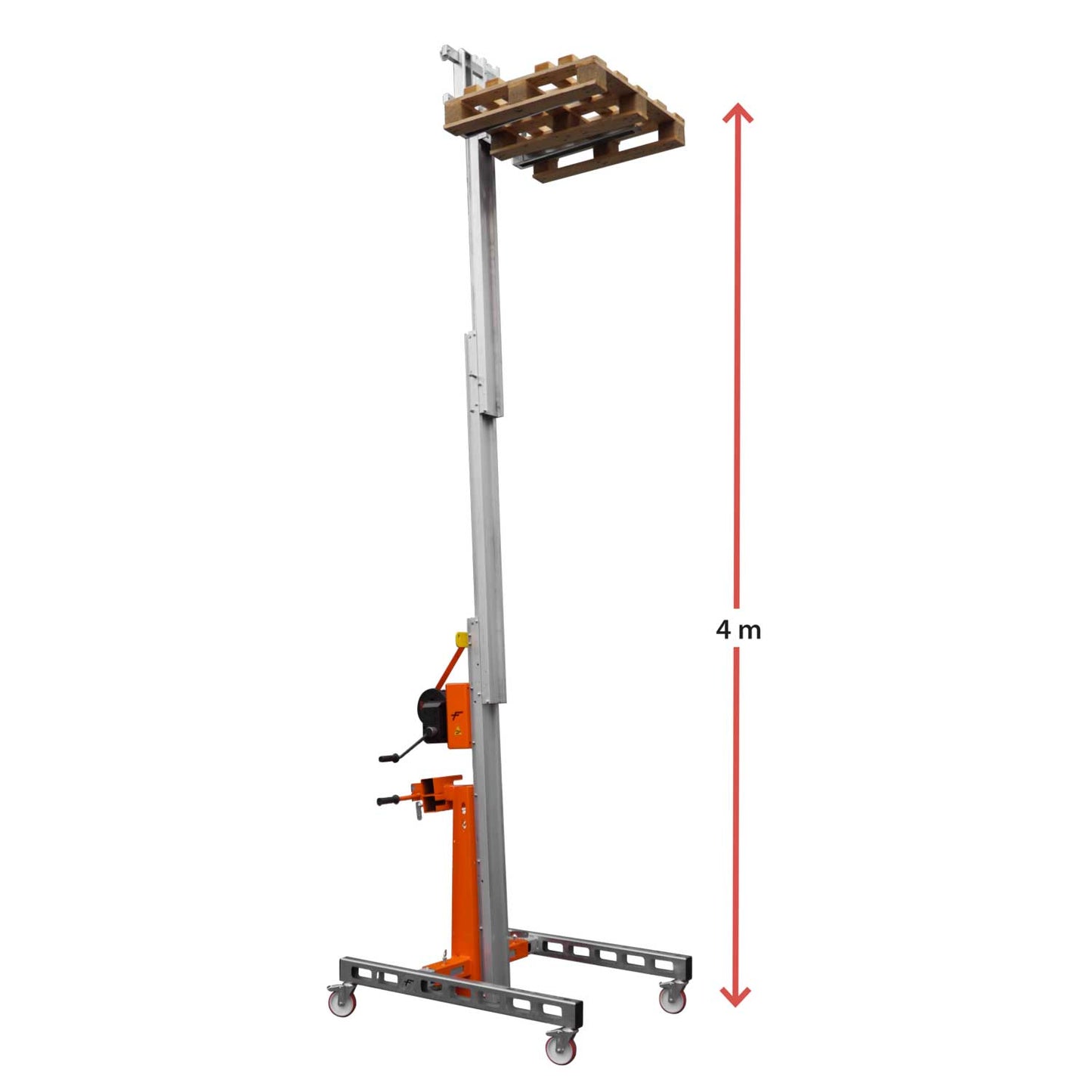 HW-S | Elevador de materiales en aluminio, manual.