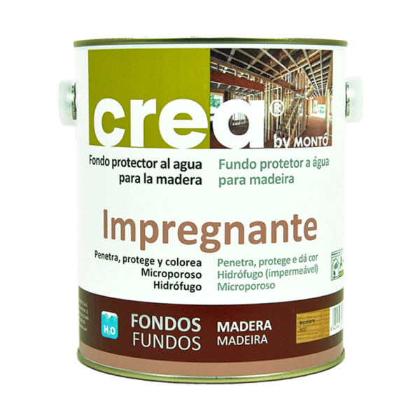 Impregnante Protector para Madera Crea Roble MONTO | Protección para Carpintería de Interior y Exterior