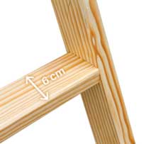 LD | Escalera doble subida de madera