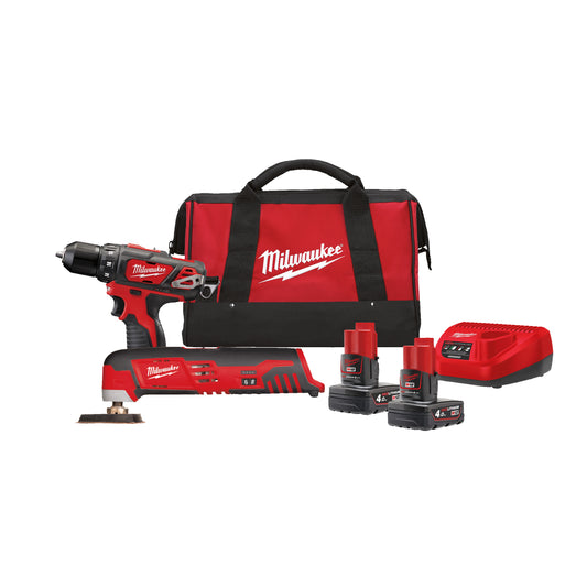 Milwaukee Powerpack M12BPP2D-402B (M12BDD + C12MT)