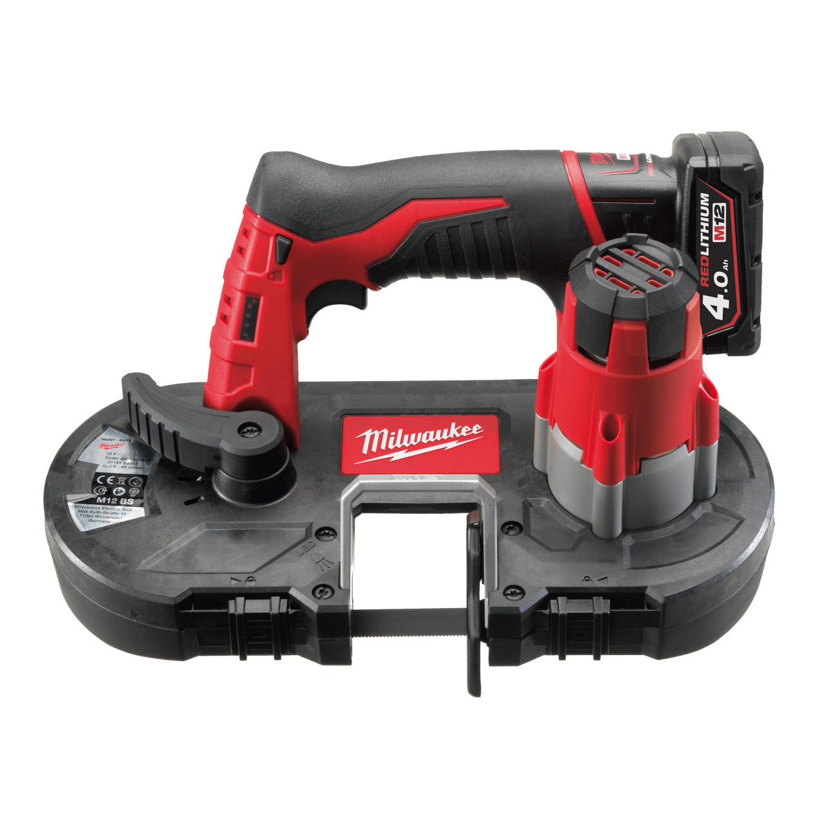 Milwaukee Sierra de banda subcompacta M12™, capacidad de corte 41x41mm M12BS-402C