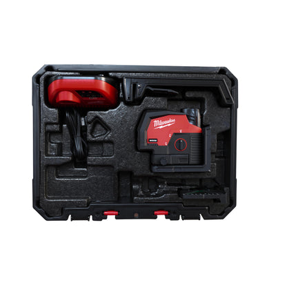 Milwaukee Nivel láser de 2 líneas y plomada M12™, verde, ajuste fino, protección IP54 M12CLLP-301C — imagen 4