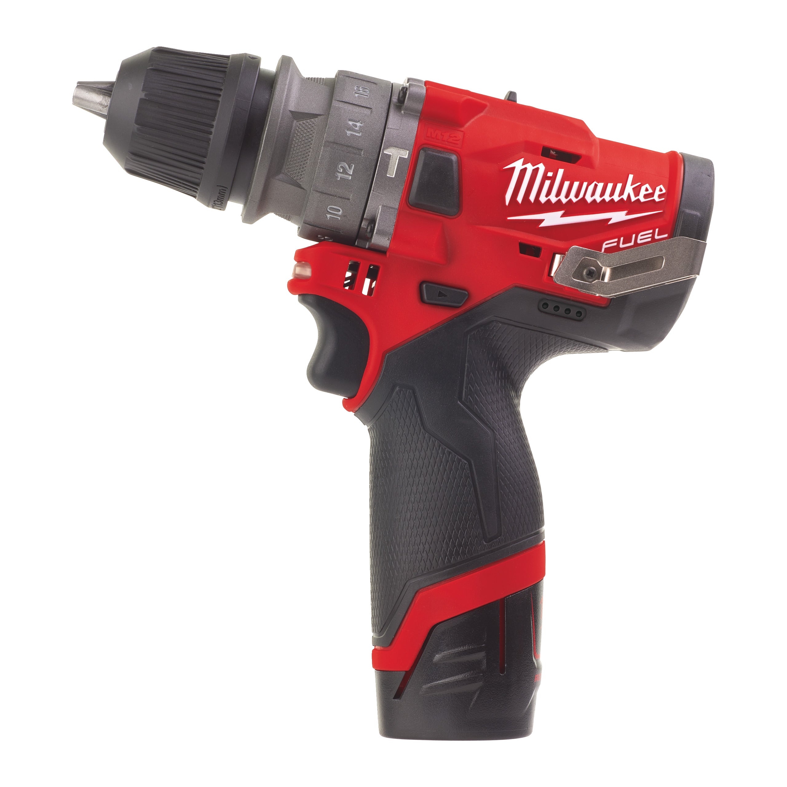 Milwaukee Taladro percutor subcompacto M12 FUEL™ con portabrocas desmontable, 2 velocidades M12FPDX-202X