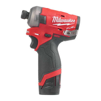 Milwaukee Atornillador de impacto silencioso subcompacto M12 FUEL™ SURGE™, recepción 1/4" hex M12FQID-202X