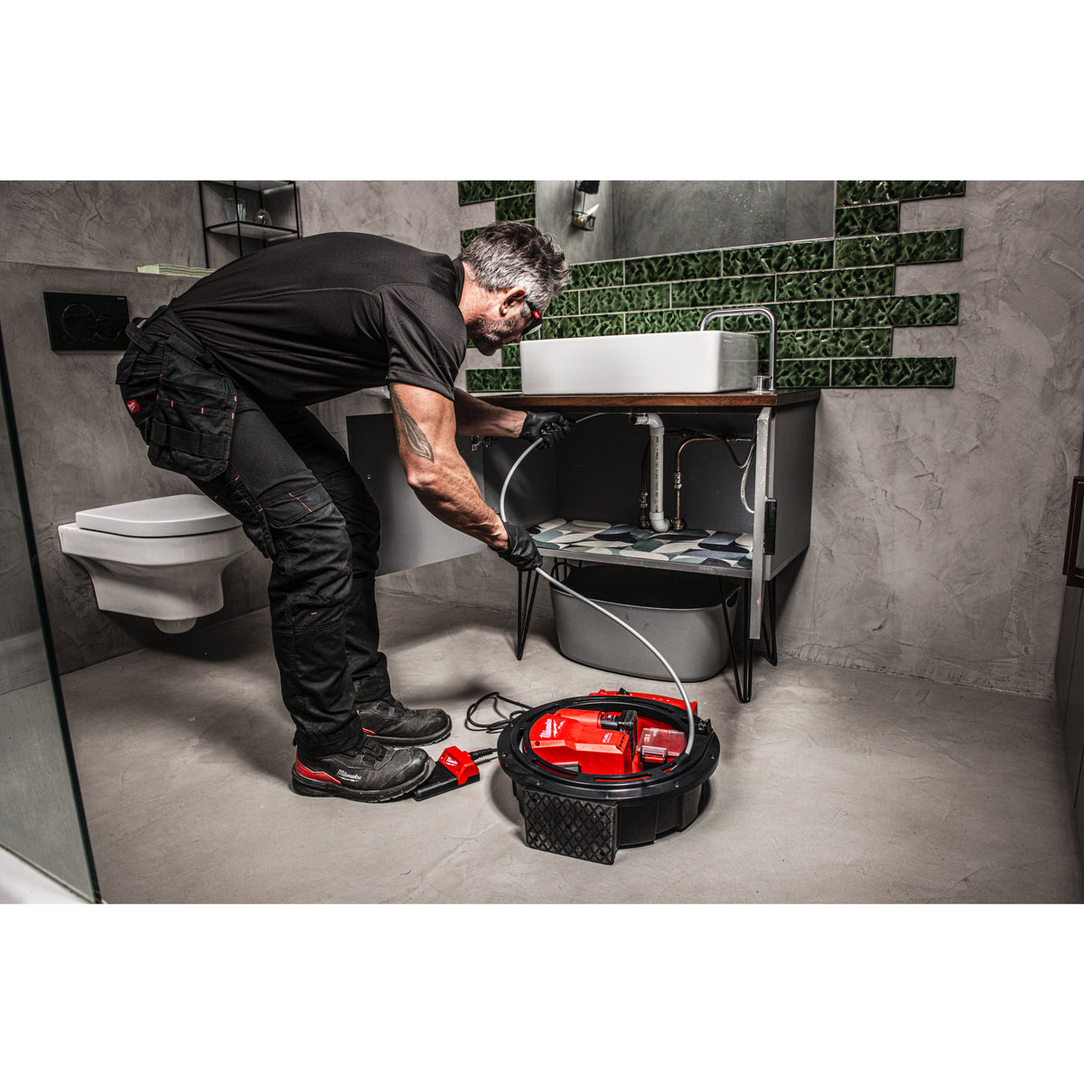 Milwaukee Desatascadora de eje flexible M12™, 6mm, alimentación automática M12HSFSM-0 — imagen 2