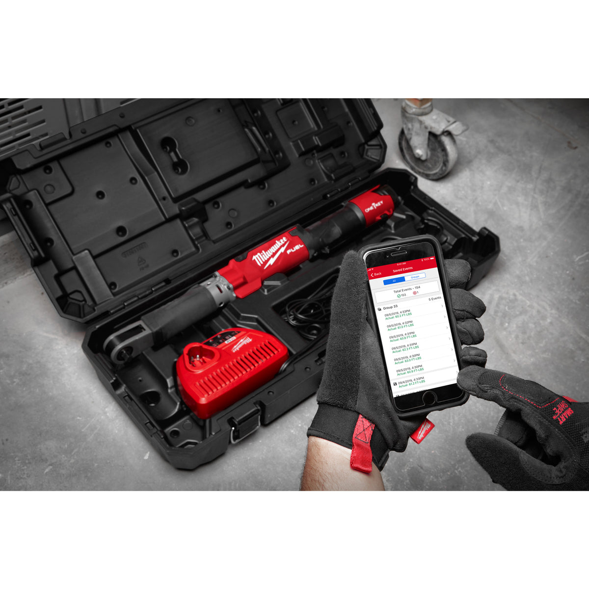 Milwaukee Llave de carraca dinamométrica M12 FUEL™ ONE-KEY™, recepción 1/2", rango de par 16 M12ONEFTR12-201C — imagen 2