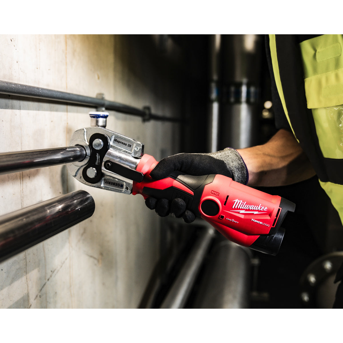 Milwaukee Prensadora hidráulica subcompacta M12™ ONE-KEY™ FORCE LOGIC™, fuerza de prensado 19kN M12ONEHPT-202C — imagen 2