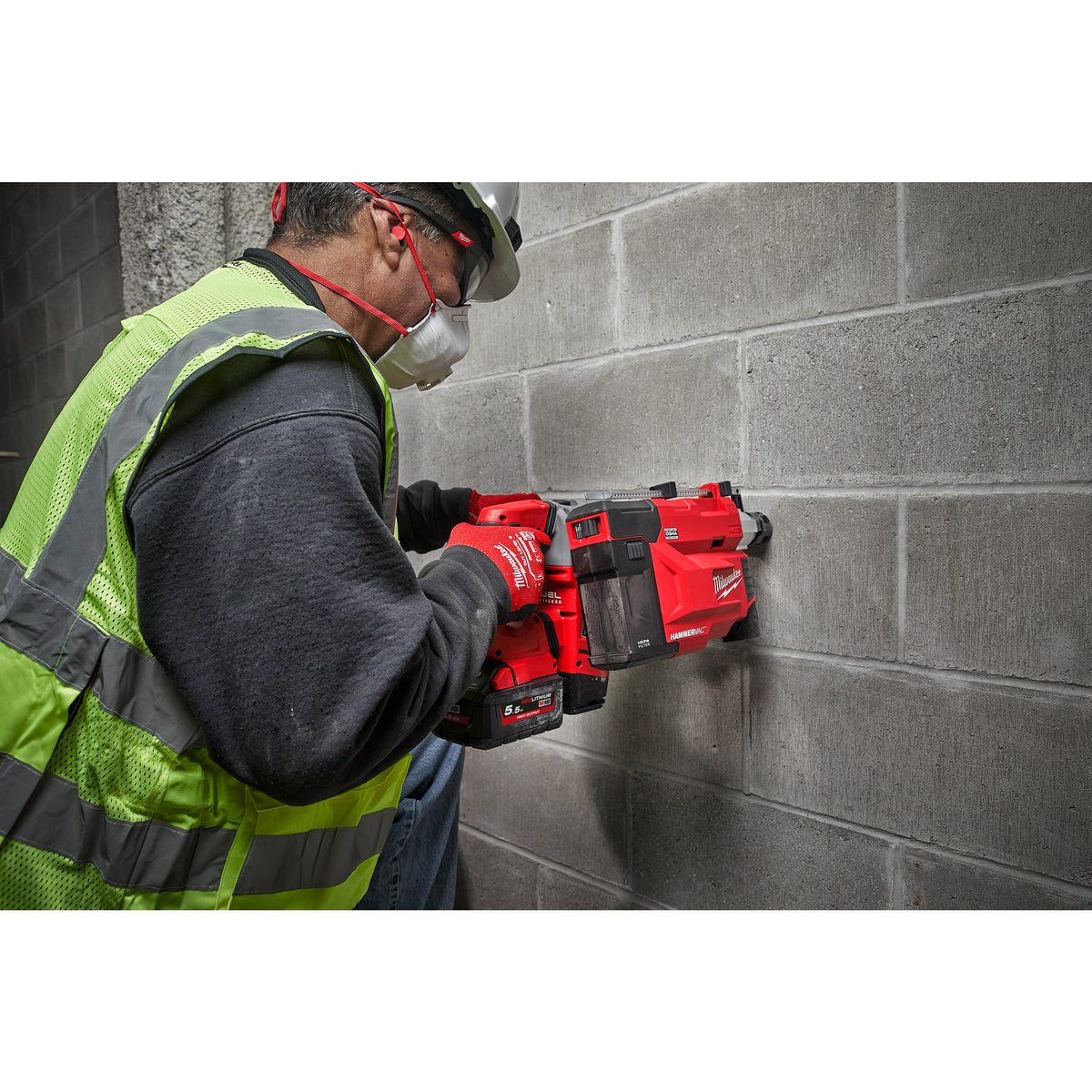 Milwaukee Extractor de polvo para martillos SDS-Plus M12™, capacidad máxima 30mm M12UDEL-201B — imagen 3