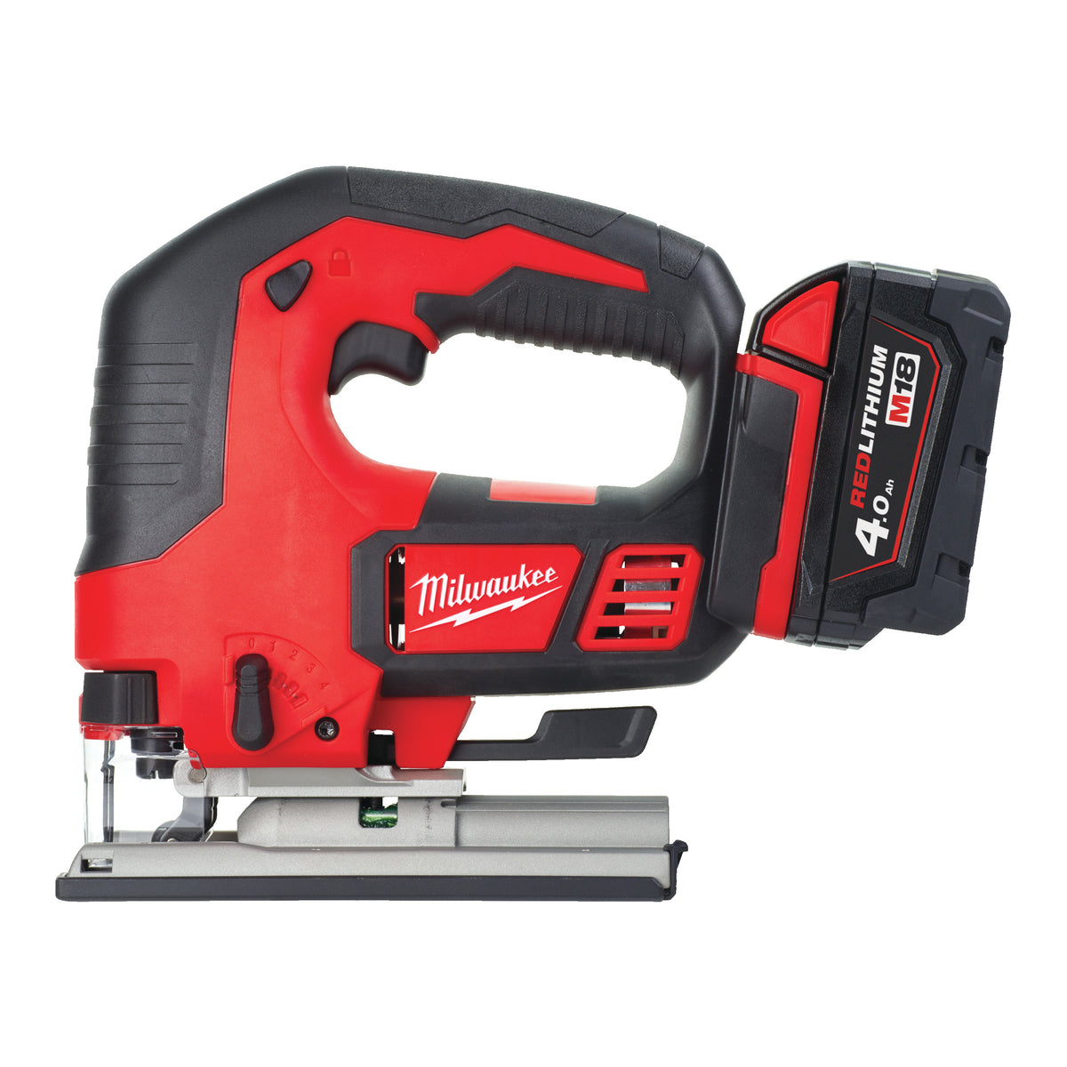 Milwaukee Sierra de calar con empuñadura cerrada M18™, capacidad máxima en madera 135mm M18BJS-402C