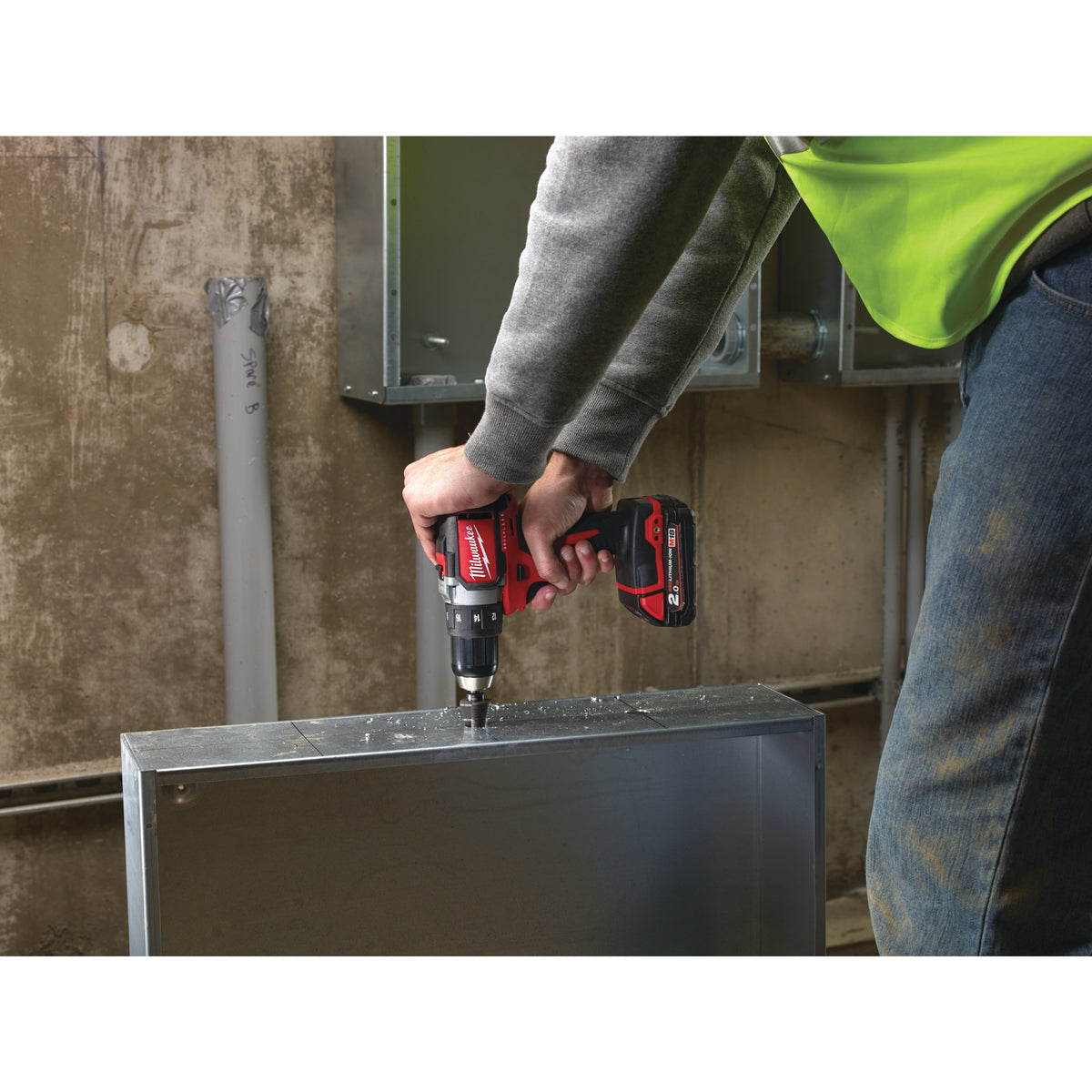 Milwaukee Powerpack M18BLPP2B3-502X (M18BLDD2 + M18BLIDR) — imagen 3