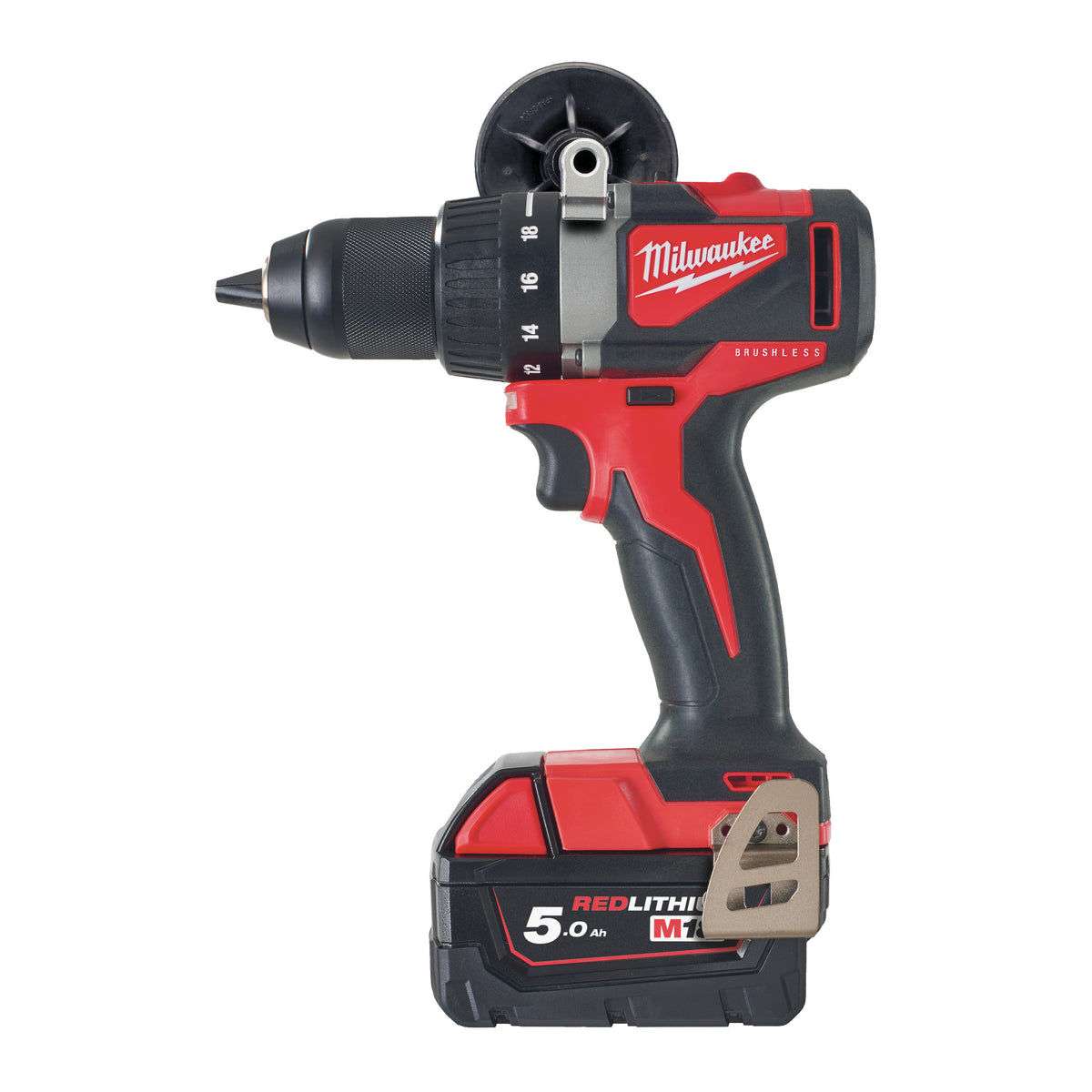 Milwaukee Taladro atornillador sin escobillas M18™, 2 velocidades, par máximo 82Nm M18BLDD2-502X