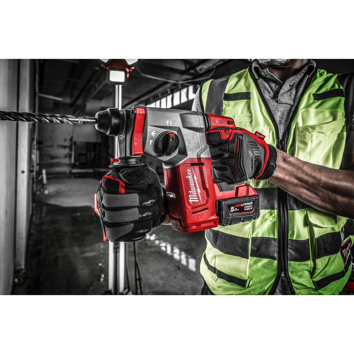 Milwaukee Martillo combinado SDS-Plus sin escobillas M18™, 4 modos, 2,3J de energía de impacto M18BLH-502X — imagen 3