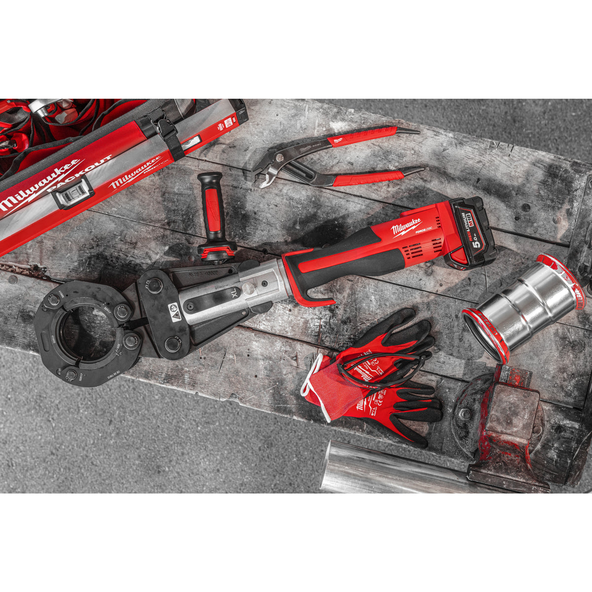 Milwaukee Prensadora hidráulica sin escobillas XL M18™ FORCE LOGIC™, fuerza de prensado 32kN M18BLHPTXL-0P — imagen 2