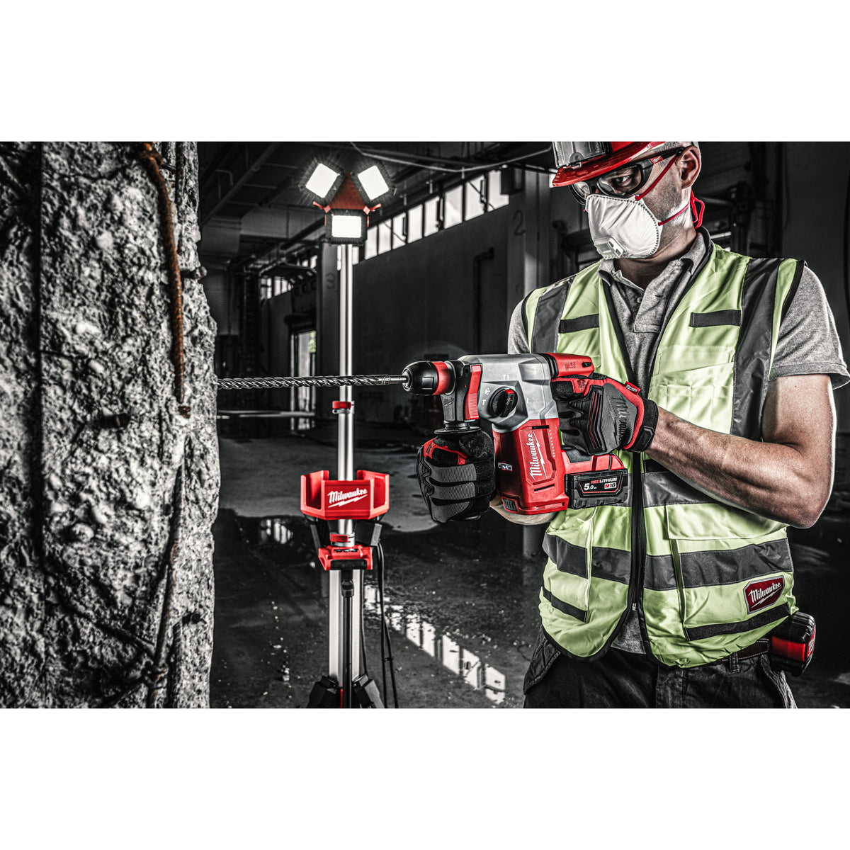 Milwaukee Martillo combinado SDS-Plus sin escobillas M18™, 4 modos, 2,3J de energía de impacto M18BLHX-502X — imagen 2