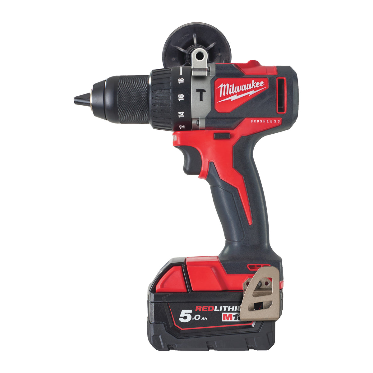 Milwaukee Taladro percutor sin escobillas M18™, 2 velocidades, par máximo 82Nm M18BLPD2-502X