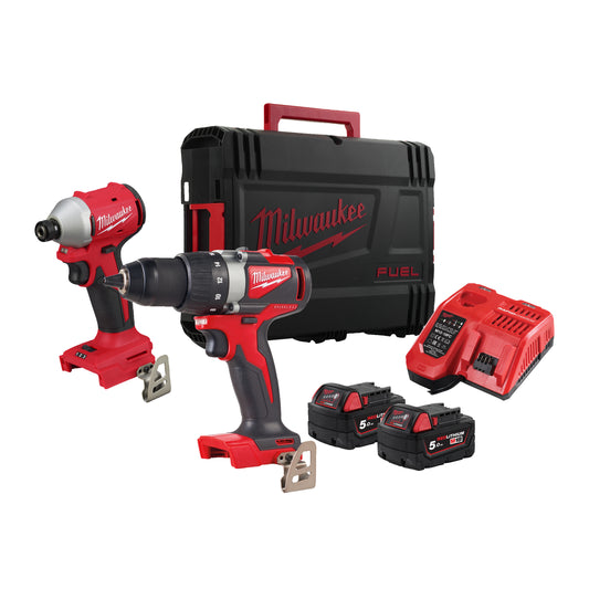 Milwaukee Powerpack M18BLPP2B3-502X (M18BLDD2 + M18BLIDR)