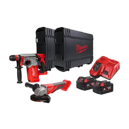 Milwaukee Powerpack M18BLPP2G-502X (M18BLHX + M18BLSAG125XPD)