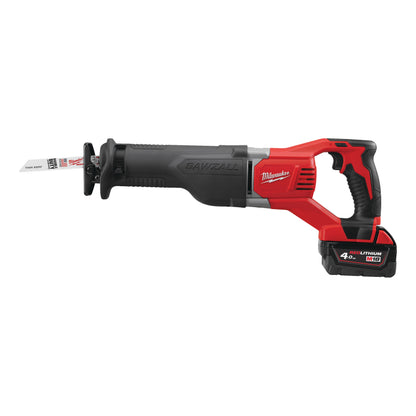 Milwaukee Sierra de sable M18™ SAWZALL™, carrera 28,6mm, 0-3000cpm, FIXTEC™ M18BSX-402C