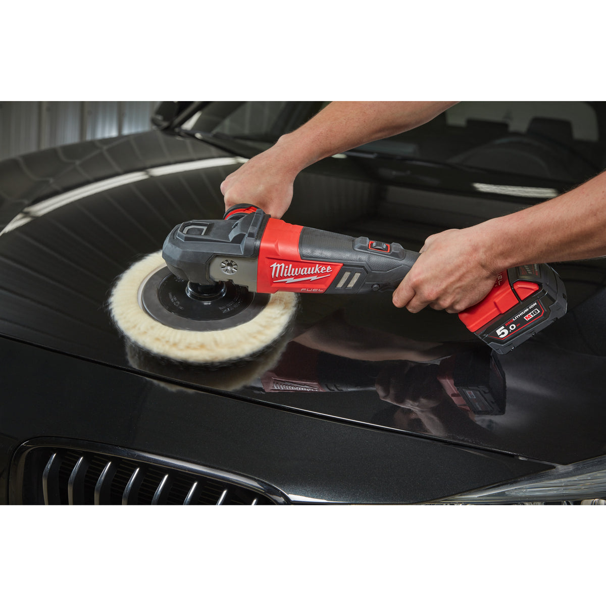 Milwaukee Pulidora rotativa M18 FUEL™, diámetro del disco 180mm, velocidad variable 360-2200rpm M18FAP180-502X — imagen 2