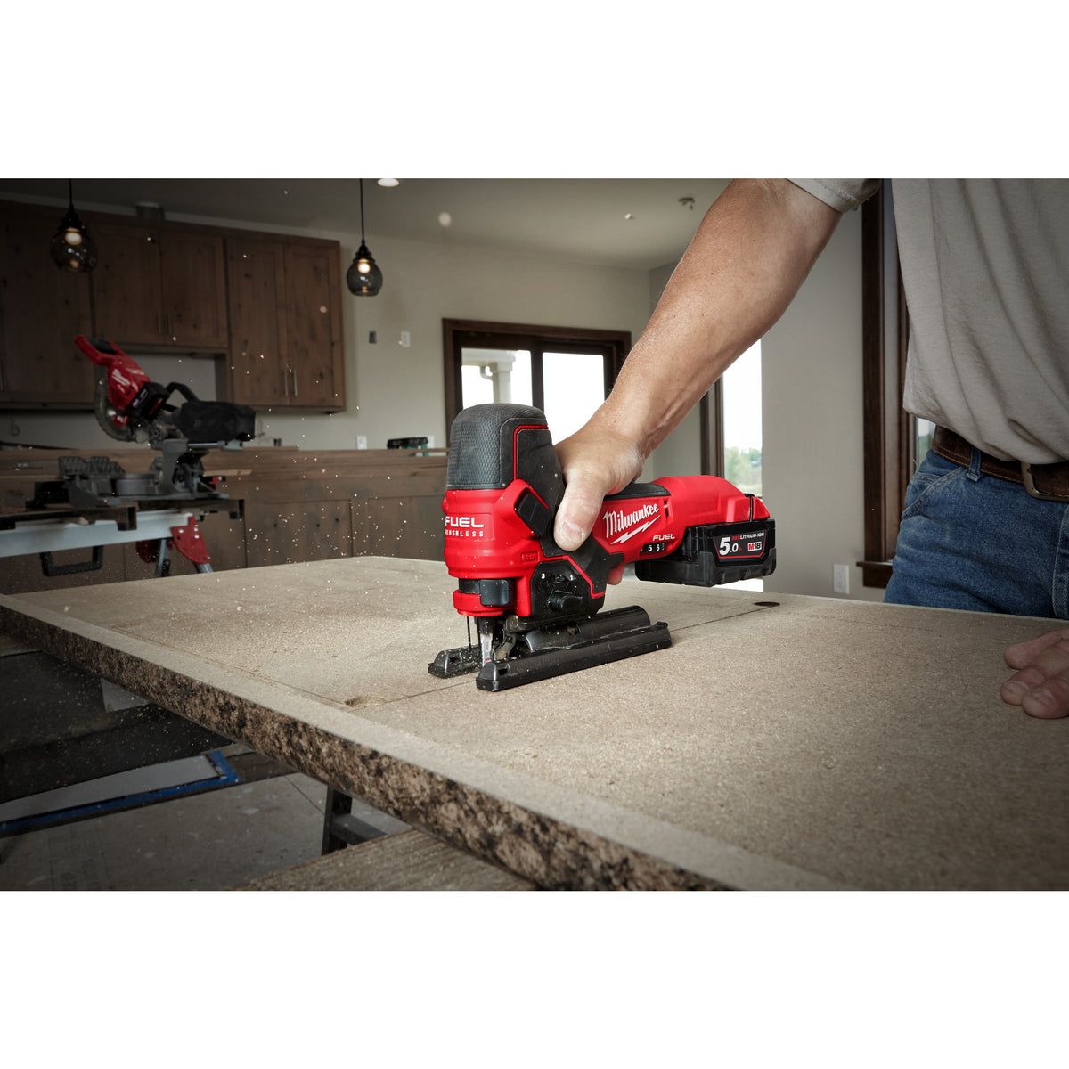 Milwaukee Sierra de calar de puño abierto M18 FUEL™, capacidad máxima en madera 100mm M18FBJS-502X — imagen 3