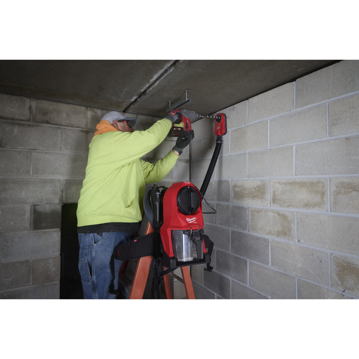 Milwaukee Aspirador de mochila M18 FUEL™, capacidad 3,8l, volumen de aire 1.983l/min M18FBPV2-0 — imagen 3