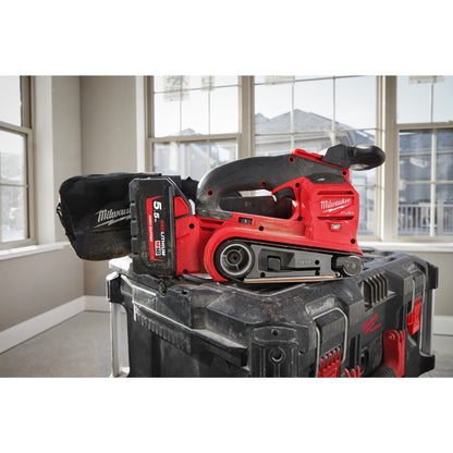 Milwaukee Lijadora de banda M18 FUEL™, velocidad de la banda variable 230-410m/min M18FBTS75-0 — imagen 2