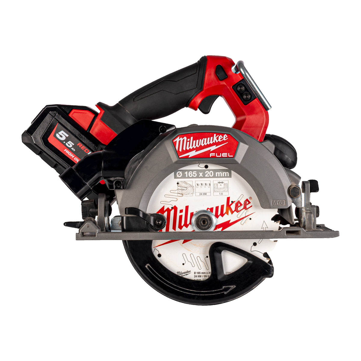 Milwaukee Sierra circular para madera M18 FUEL™, diámetro del disco 165mm M18FCSDC165-0