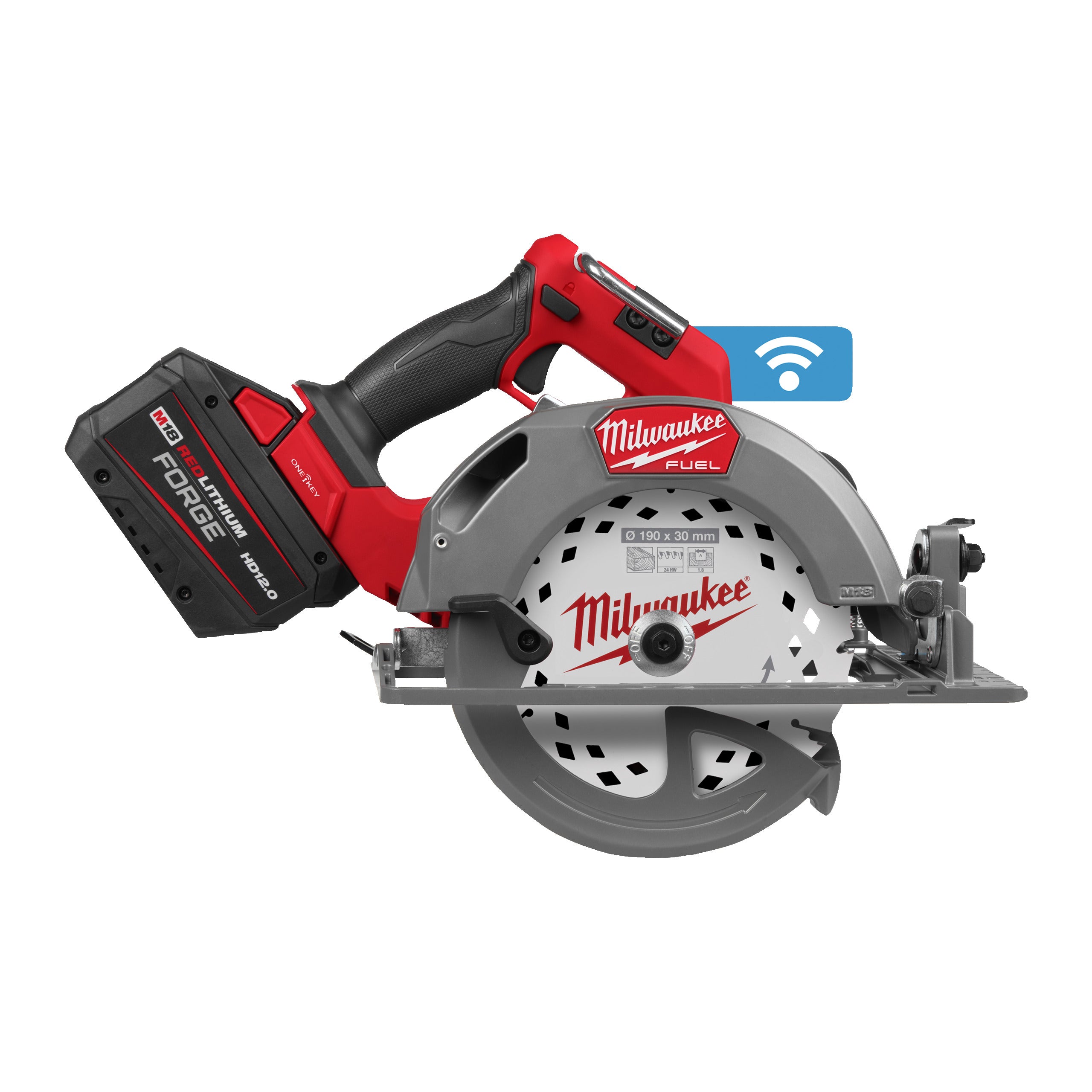 Milwaukee Sierra circular para madera M18 FUEL™, máxima profundidad de corte 68mm M18FCSO190GR-121C