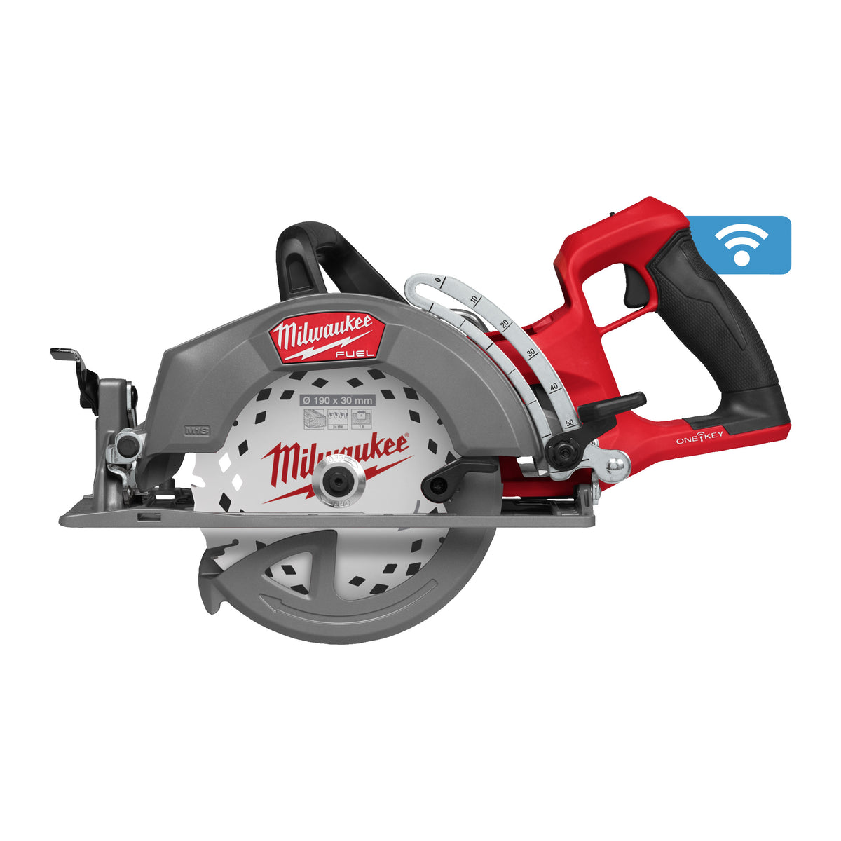 Milwaukee Sierra circular con empuñadura desplazada para madera M18 FUEL™ ONE-KEY™ 67mm M18FCSRHO190-0C