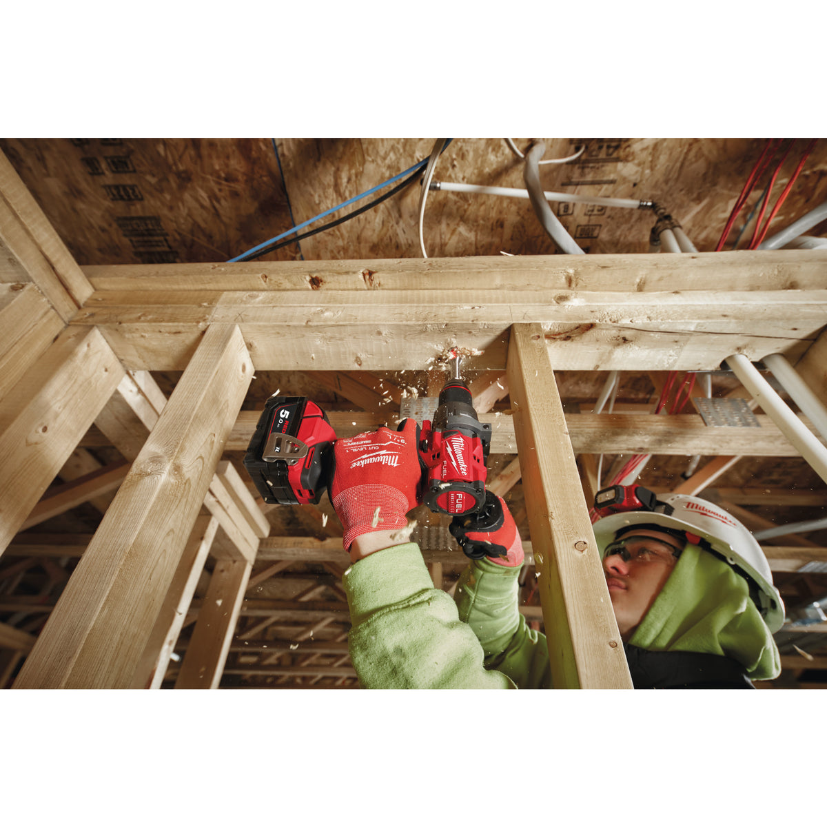 Milwaukee Taladro atornillador M18 FUEL™, 2 velocidades, par máximo 158Nm M18FDD3-502X — imagen 3