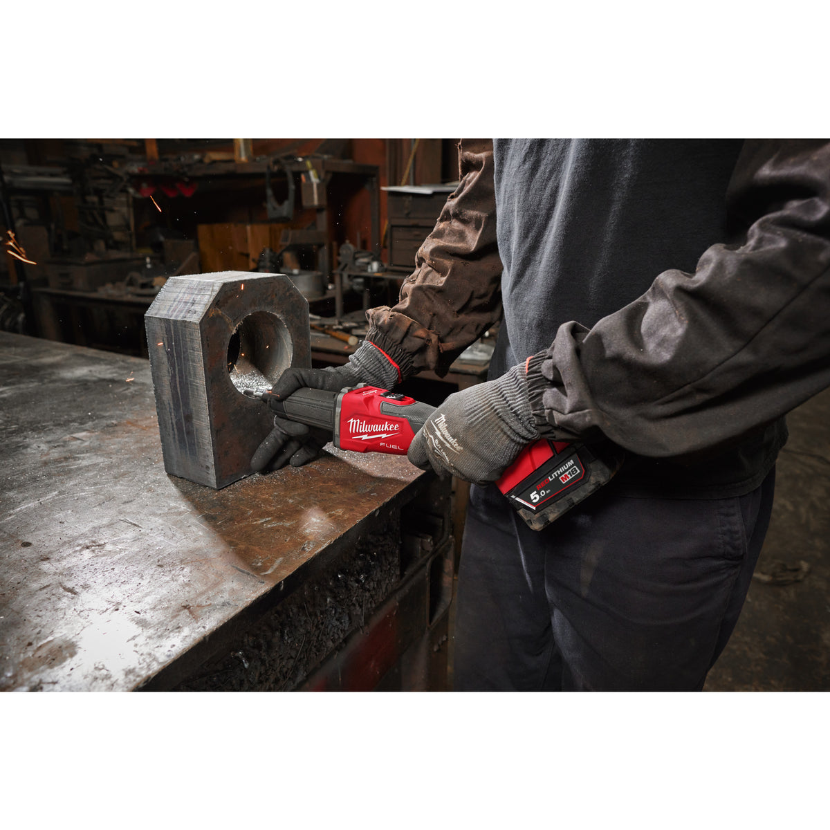 Milwaukee Amoladora recta M18 FUEL™, 27000rpm, freno RAPIDSTOP™, diámetro de la pinza 6/8mm M18FDGRB-502X — imagen 2