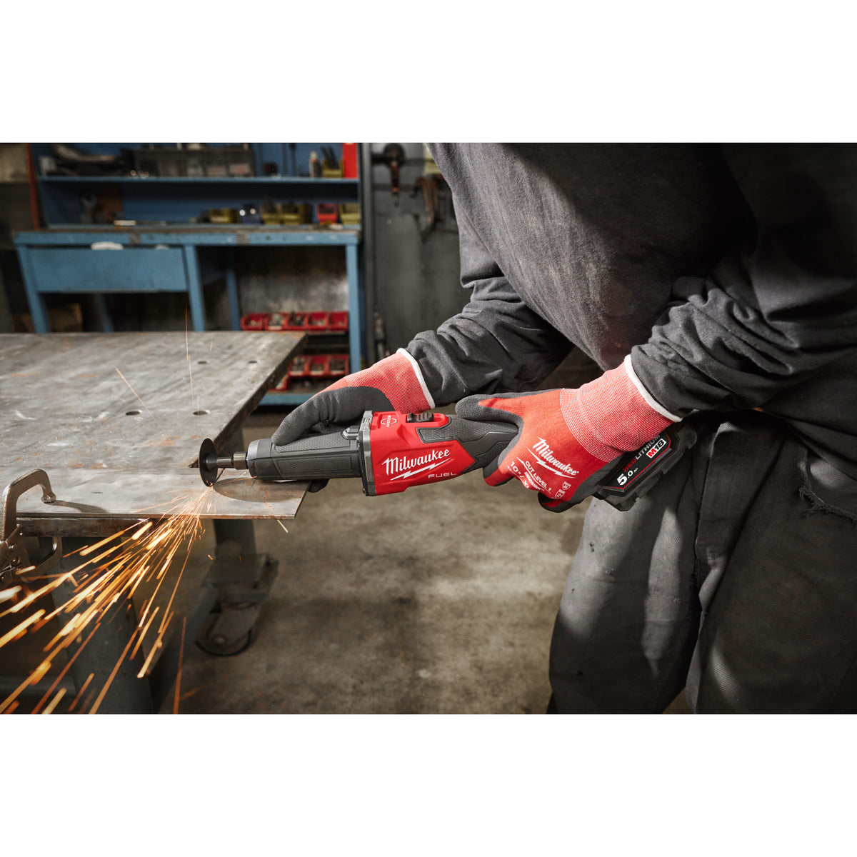 Milwaukee Amoladora recta M18 FUEL™, 27000rpm, freno RAPIDSTOP™, diámetro de la pinza 6/8mm M18FDGRB-502X — imagen 3
