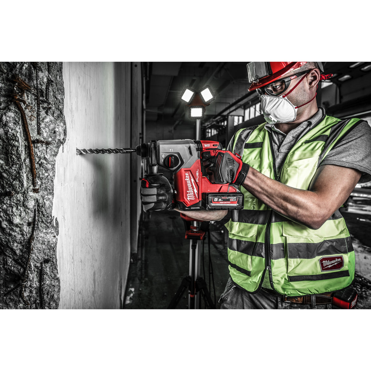 Milwaukee Martillo combinado SDS-Plus M18 FUEL™, 4 modos, 2,5J de energía de impacto M18FH-0 — imagen 3