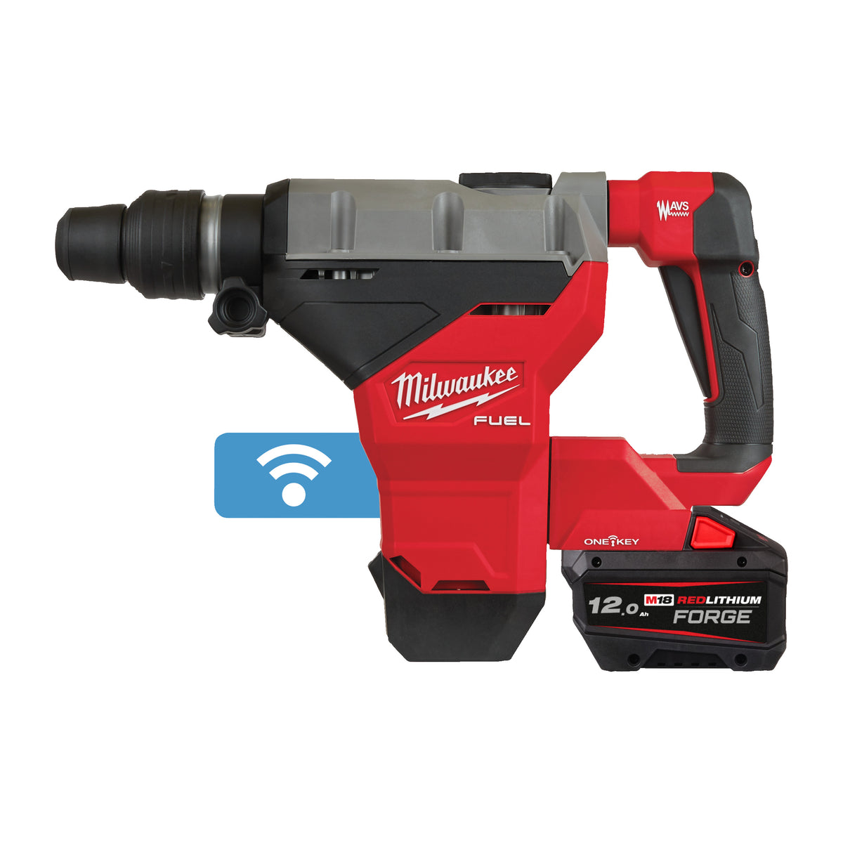 Milwaukee Martillo combinado SDS-Max M18 FUEL™ 8kg, 4 modos, 11J de energía de impacto M18FHM-121C
