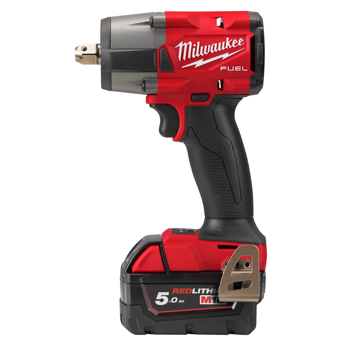 Milwaukee Llave de impacto de par medio M18 FUEL™, recepción 1/2" con pin de retención, 4 modos M18FMTIW2P12-502X