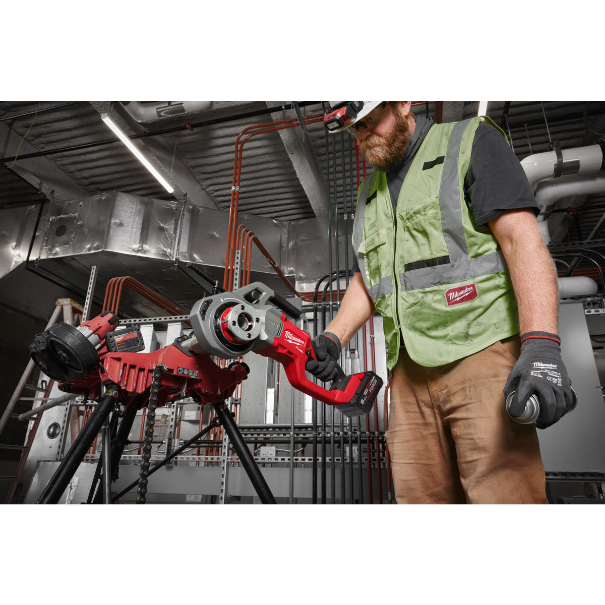 Milwaukee Roscadora compacta M18 FUEL™ ONE-KEY™ FORCE LOGIC™, capacidad tubería 1/8"-1 1/4" M18FPT114-802CA — imagen 3