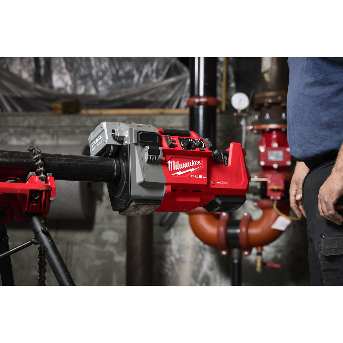 Milwaukee Ranuradora automática para tubos de 1 1/4" a 4" M18™ ONE-KEY™ M18FRGRO114-0C — imagen 3