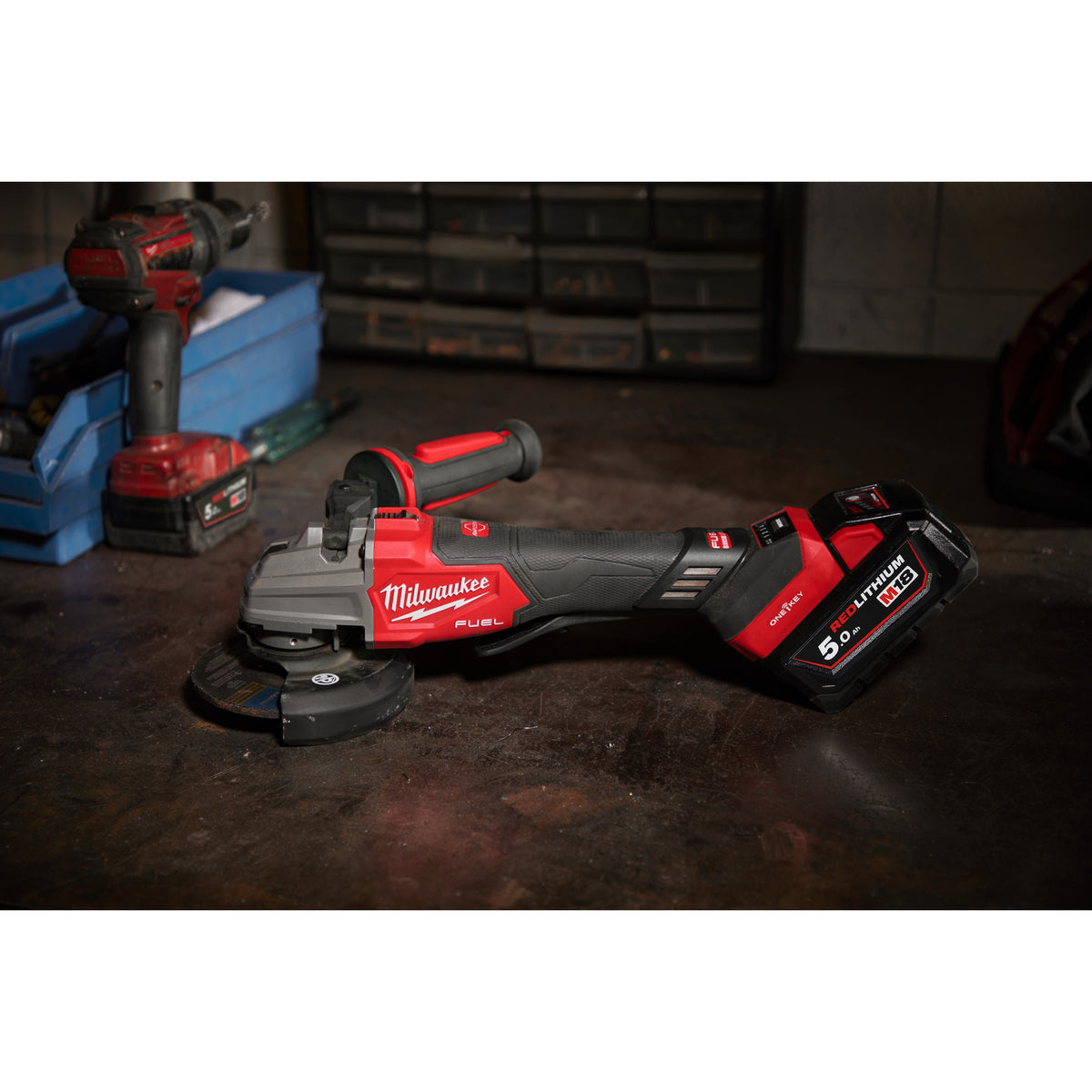 Milwaukee Amoladora angular de seguridad M18 FUEL™ ONE-KEY™, diámetro del disco 125mm M18FSAGSVO125X-0X — imagen 3