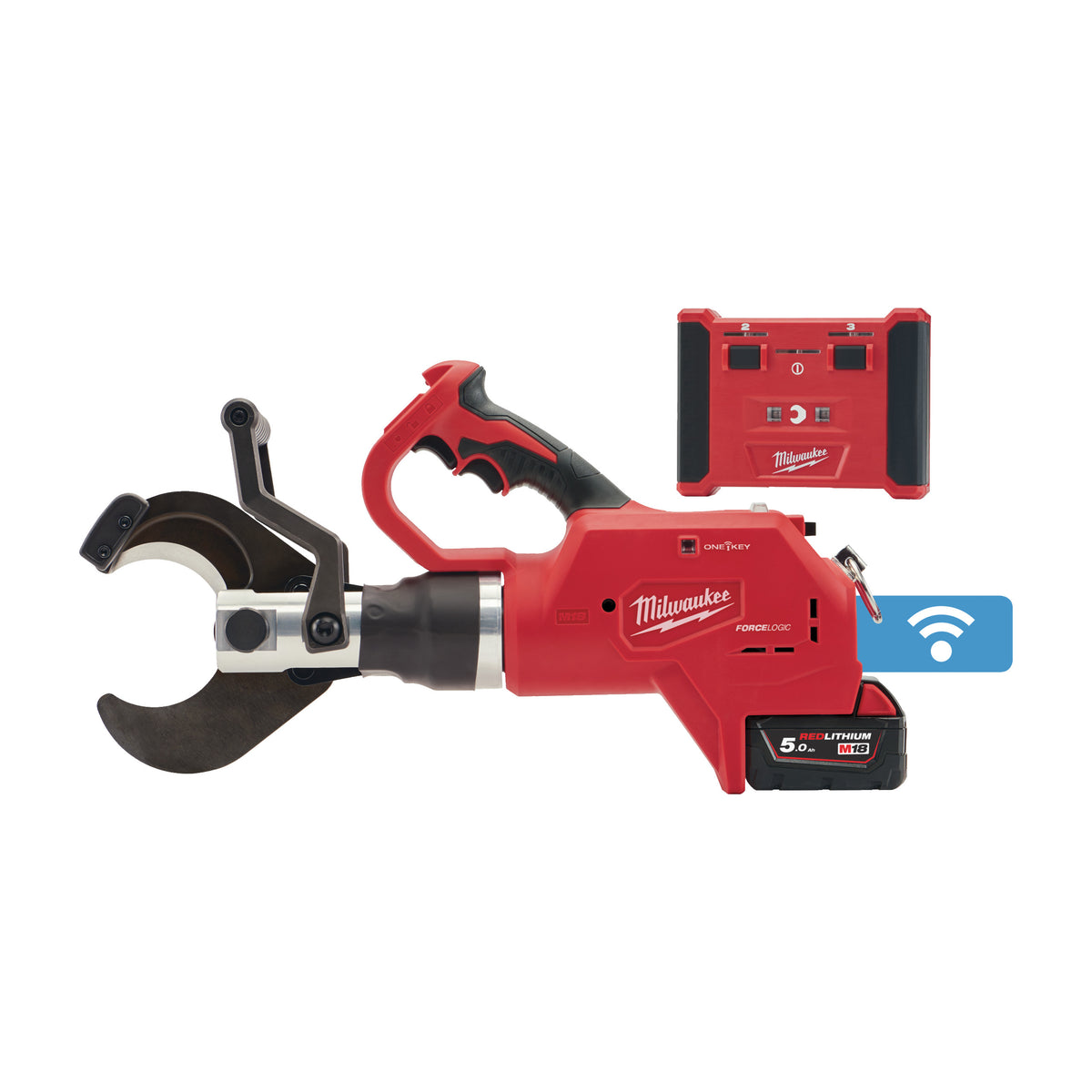 Milwaukee Cortadora hidráulica de accionamiento remoto para cable subterráneo M18™ ONE-KEY™ FORCE LOGIC™ M18HCC75R-502C