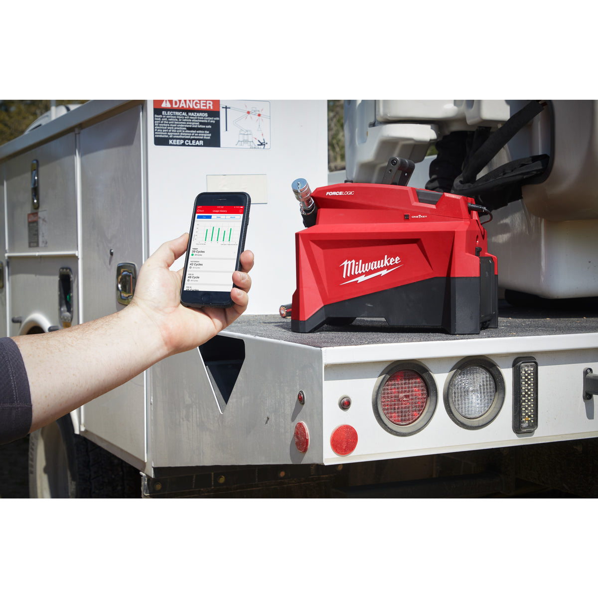 Milwaukee Bomba hidráulica M18™ ONE-KEY™ FORCE LOGIC™, 700bar, recepción 1/4" M18HUP700-121 — imagen 3