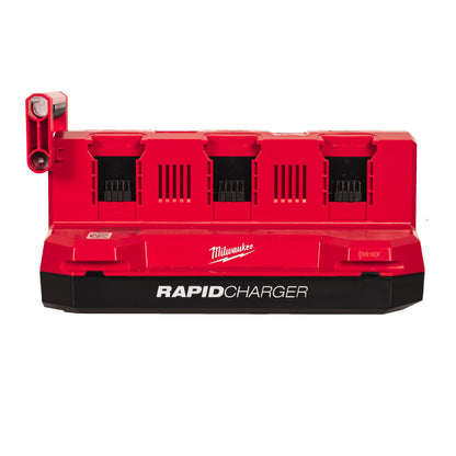 Milwaukee Cargador rápido de 6 bahías M18™ PACKOUT™, 6 puertos de carga secuencial M18MPC6