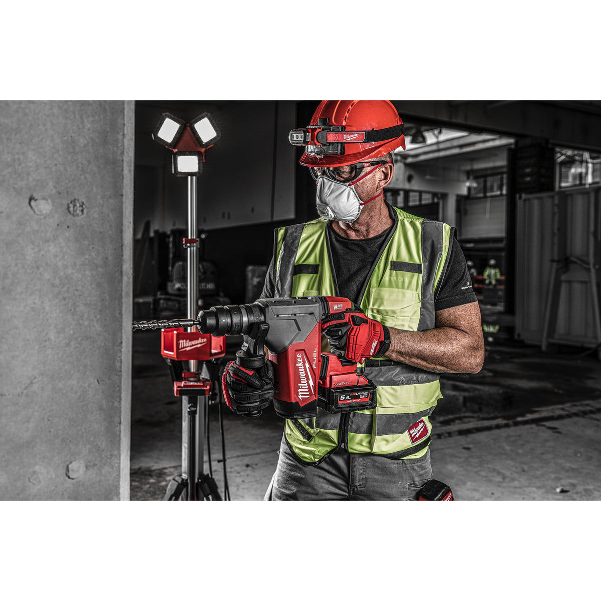 Milwaukee Martillo combinado SDS-Plus M18 FUEL™ ONE-KEY™, 4 modos, 5J de energía de impacto M18ONEFHPX-0 — imagen 3