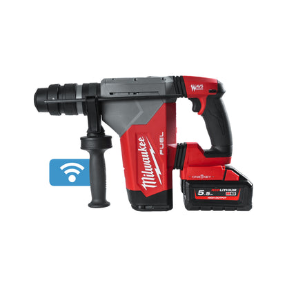 Milwaukee Martillo combinado SDS-Plus M18 FUEL™ ONE-KEY™, 4 modos, 5J de energía de impacto M18ONEFHPX-552X