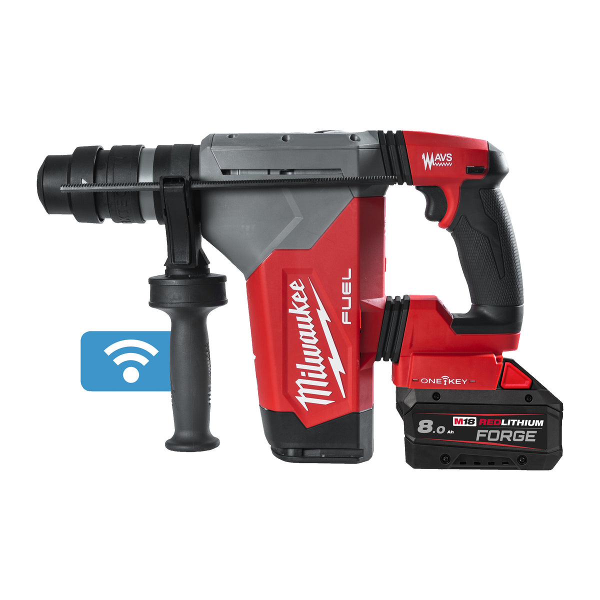 Milwaukee Martillo combinado SDS-Plus M18 FUEL™ ONE-KEY™, 4 modos, 5J de energía de impacto M18ONEFHPX-802X