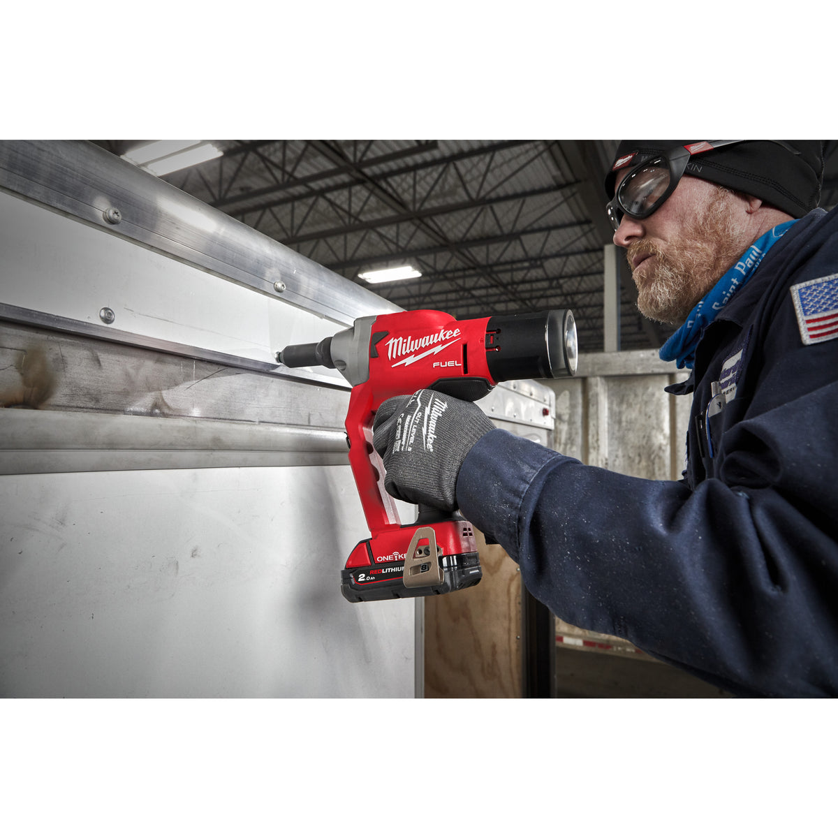 Milwaukee Remachadora M18 FUEL™ ONE-KEY™, capacidad máxima remache 4,8-7mm INOX M18ONEFPRT-0X — imagen 3