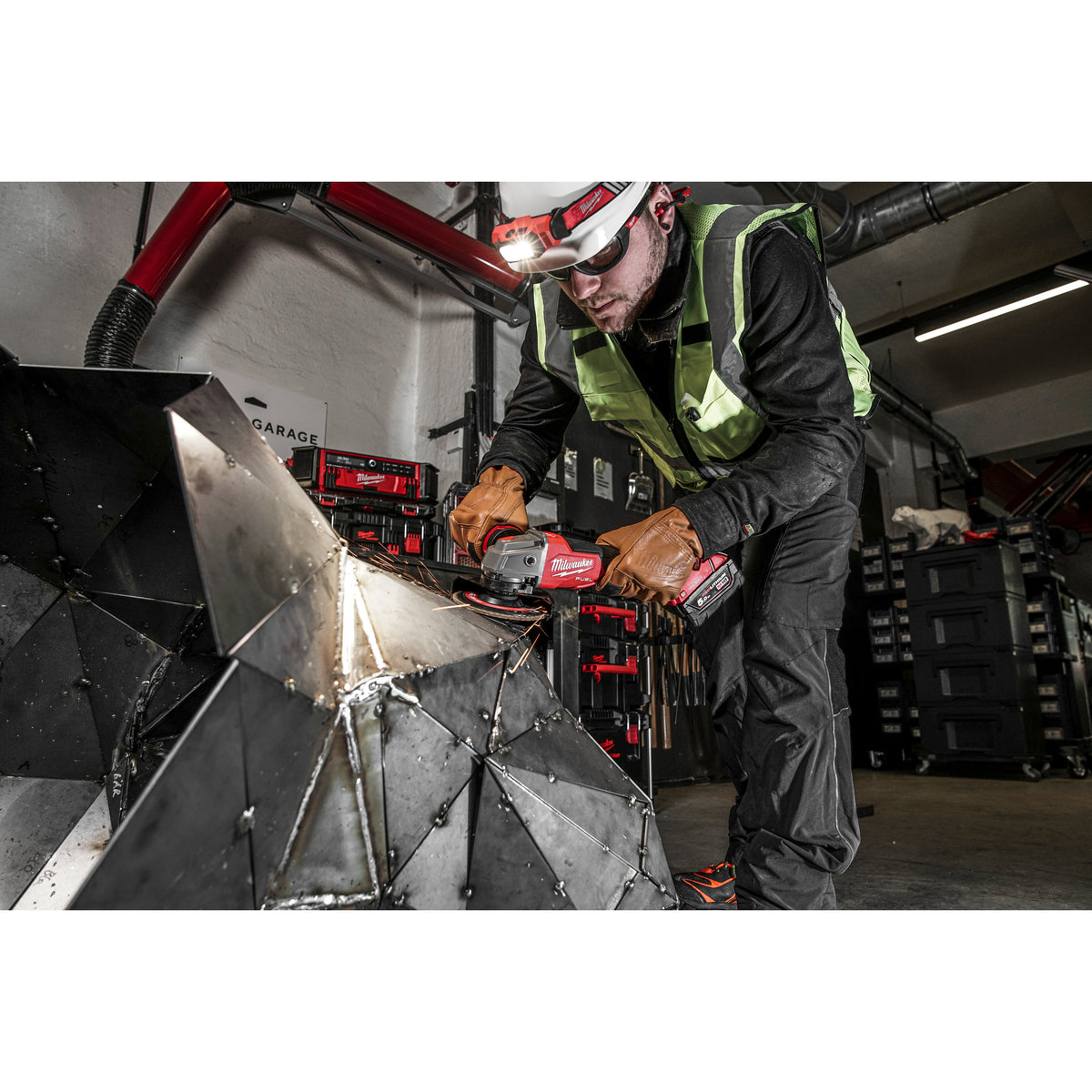 Milwaukee Amoladora angular M18 FUEL™ ONE-KEY™, diámetro del disco 125mm, freno RAPIDSTOP™ M18ONEFSAG125XPDB-502X — imagen 3